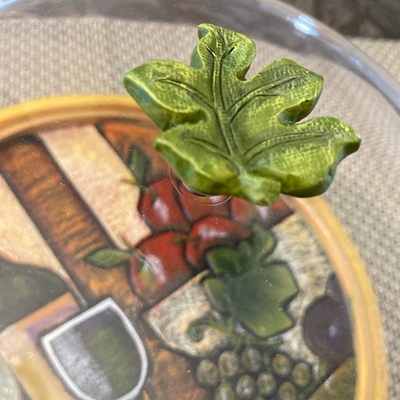 Set of Rustic Cheese Serving Dish/Tray/Cutting Board and Dome With Knifes - Picture 5 of 6